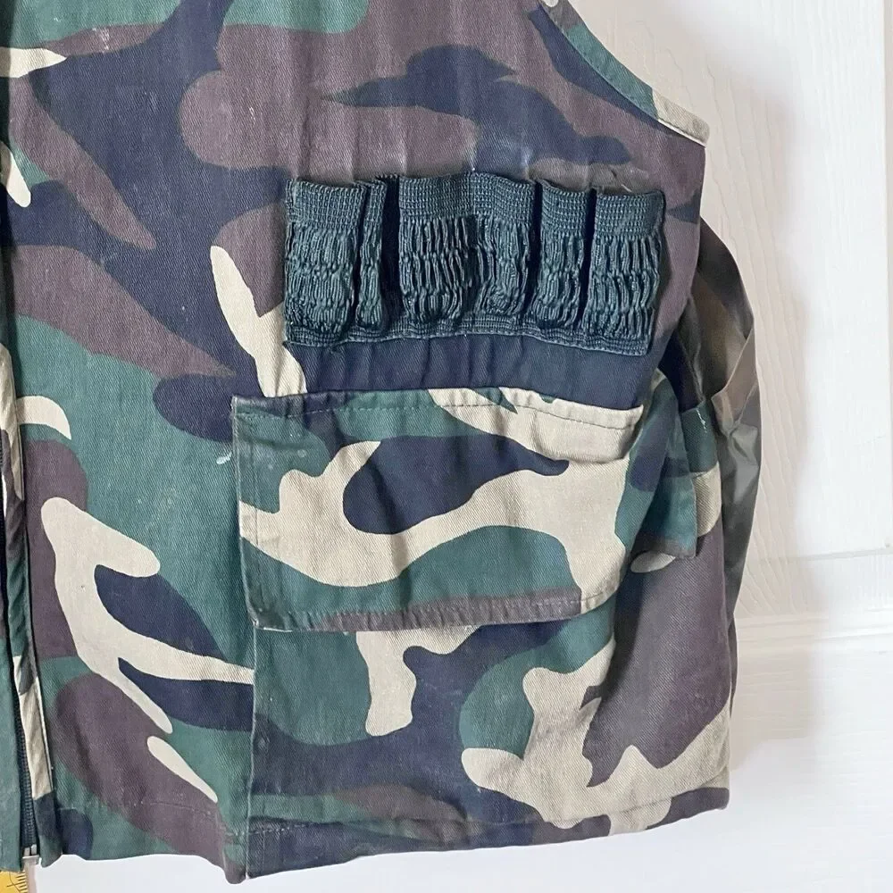 Game Winner Sportswear Hunting Vest Sz L Game Pouch Shell Holders Pockets Mesh